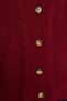 Claret Red Wide Fit Knitwear Cardigan TWOAW22HI0176 - 5