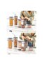 15-Piece Square Food Storage Container Set with Label 5x (0.55 LITER, 1.2 LITER, 1.75 LITER) Anthracite - 3