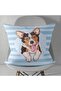 Throw Pillow Cover, Pillow Cover, Patterned Cover, Figured Throw Pillow, Dog Throw Pillow