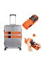 4 Pieces Orange Color Luggage Suitcase Safety Belt Fits All Suitcases Width 4cm