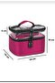 Women's Makeup Bag Foldable Travel Makeup Organizer with Two Large Compartments and Hanger - 3