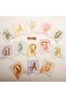 Rainbow Concept Age Birthday Party Celebration Set; Number and Star Foil, Banner and Macaron - 2