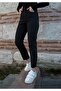 Harold Women's Black Lycra Mom Jean Pants