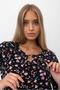 Floral Blouse with Rope Detail on the Collar - 4