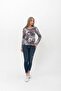 Yumoş Round Neck Floral Blouse - 2