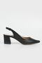 WOMEN'S BLACK GENUINE NATURAL LEATHER HEEL SHOES, NUMBER 35-40 - 2