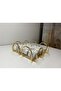 Gold Stylish Organizer for Large Size Napkins: 20x20 Cm Napkin Holder - 2