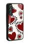 Samsung A54 Brush Heart Design Glossy Phone Case - 2
