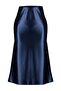 Indigo Saten A Kesim/Çan Form Midi Örme Etek TWOAW24ET00088 - 14