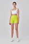 Push up High Waist Shaping / Sculpting Shorts Leggings Neon Green - 2