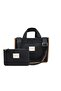 Hishi Rj Tote Bag Black Waxed Canvas Bag
