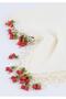 Cherry Embroidered Hand Embroidered Beaded Scarves
