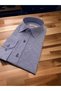 Rosetti Hidden Collar Buttoned 100% Cotton Shawl Pattern Slim Fit Light Blue Shirt - 3