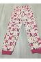 66-50-23 Alphabet Patterned 2-Piece Girls Pajama Set 4-6 Years - 5