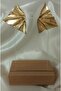 Modern Gold küpe - 2