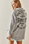 Gray Back Printed Hooded Sweatshirt 3YXK8-47462-03 - 4