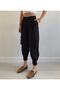 Black Cargo Pocket Pants - 2