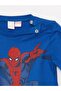 Crew Neck Spiderman Printed Long Sleeve Baby Boy Pajama Set - 3