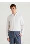 White Men's Shirt - Regular Collar, 123P5Bku5Qjg8