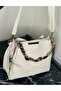 Women's Scarf and Chain Accessory Shoulder Strap Bag - 2