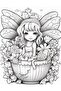 Cute Fairy Coloring Book - 2