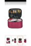 Women's Makeup Bag Foldable Travel Makeup Organizer with Two Large Compartments and Hanger - 4