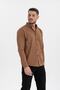 قميص رجالي مصنوع من القطن بنسبة 100% بأكمام طويلة ومقاس عادي - 3