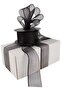 Chiffon Ribbon 4 cm 20 meters Decoration Ribbon BLACK - 2