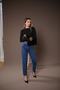 Mila Women's Dark Blue Color High Waist Mom Mold Lycra Jeans