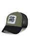 Play Hard White Model Mesh Hat - Replaceable Leather Patch