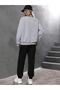 Plus Size Women's California West Coast Printed 3 Thread Crew Neck Tracksuit Set - 2