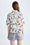 Cool Relax Fit Patterned Viscose Shirt - 4