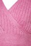 Pembe Crop Yumuşak Dokulu Kruvaze Triko Kazak TWOAW24KZ00381 - 7
