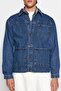 Orta Mavi %100 Pamuk Regular Fit Denim Kot Ceket TMNAW24CE00004 - 4