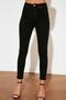 Hugy Women's Black Jeans High Waist Skinny Leg Skinny Fit Lycra - 2