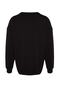 Black Crew Neck Oversized /Wide Cut Letter Embroidered Diagonal Sweatshirt Tmnaw24Sw00039 - 8
