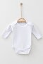 100% Cotton Long Sleeve Snapback Bodysuit