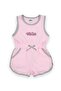 Bow and Applique Snap Fastener Zero Sleeve Children's Shorts Jumpsuit - 2