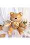 Sitting Bear Heart with Happy Text Foil and Latex Balloon Set - 2