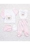 BABY GIRL NEWBORN SET OF 5 WITH teddy bear, HOSPITAL RELEASE BOXED ZHU78945