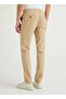 High Waist Slim Leg Regular Beige Men's Trousers 122A4Dkh55I18 - 3