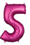 Little Mermaid Ariel Balloon Bouquet Fuchsia Number Balloons - 6