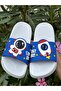 Astronaut Patterned Non-Slip Sole Children's Slippers Children's Beach Sea Pool Bathroom Slippers - 2