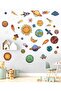 Space Themed Planets, Stars, Astroit Space Objects Decorative Wall Sticker - 3