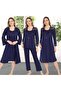 4008 Nightgown Dressing Gown Pajama Set 4 Piece Maternity Set