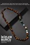 Gemini Knotted Necklace with Certified Natural Stones (SAFIR, TOURMALINE, CITRINE, TIGER EYE)