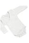Long Sleeve Baby Double Breasted Bodysuit with Snaps at the Bottom (Rapor Ribbed Badi) - 2