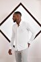 Slimfit Lycra Collar Buttoned Cotton Summer Long Sleeve Men's Shirt - 2