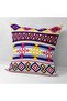 Throw Pillow Cover, Pillow Cover, Patterned Cover, Purple Throw Pillow, 43X43 Throw Pillow - 5
