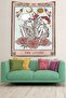 The Lovers Written Lover Skulls Stain Resistant Fabric Wall Cloth Wall Carpet Tapestry